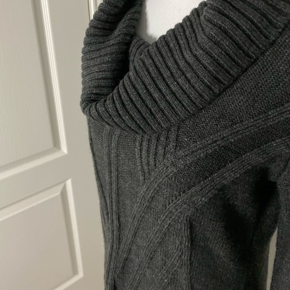 NWOT Alyx Dark Grey Cowl Neck Sweater Dress - Picture 4 of 8